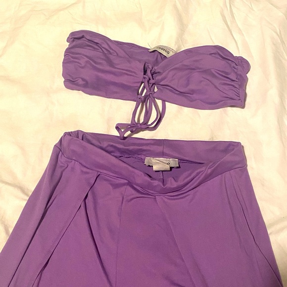 Codigo two piece set Purple pants + top - Picture 2 of 2